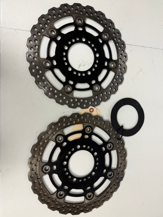2012-2016 Kawasaki Ninja OEM Front Rotors 41080-0161-32L w/Gaskets