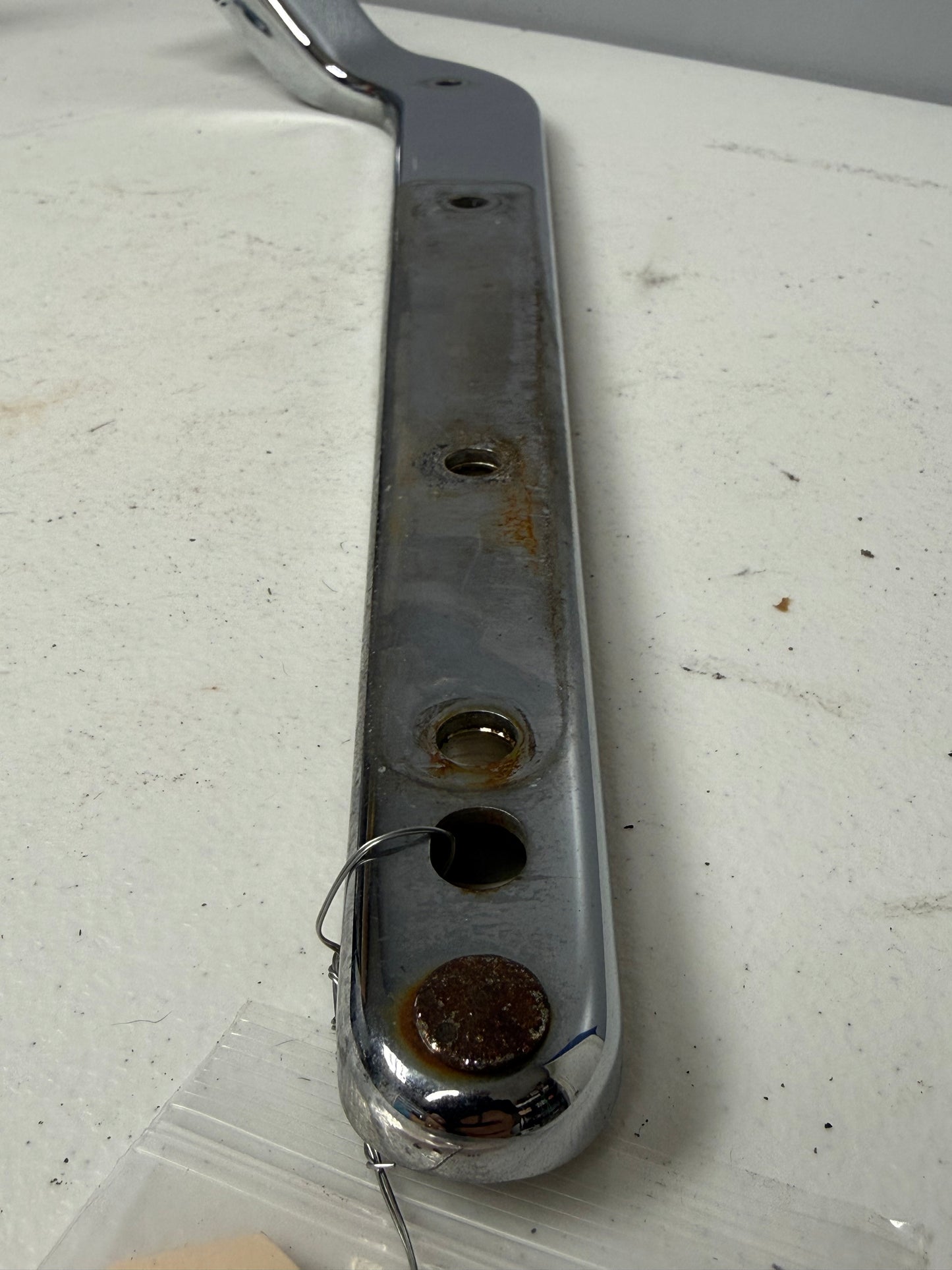 01-16 Harley Heritage Softail Classic OEM Left Rear Fender Support Strut Cover