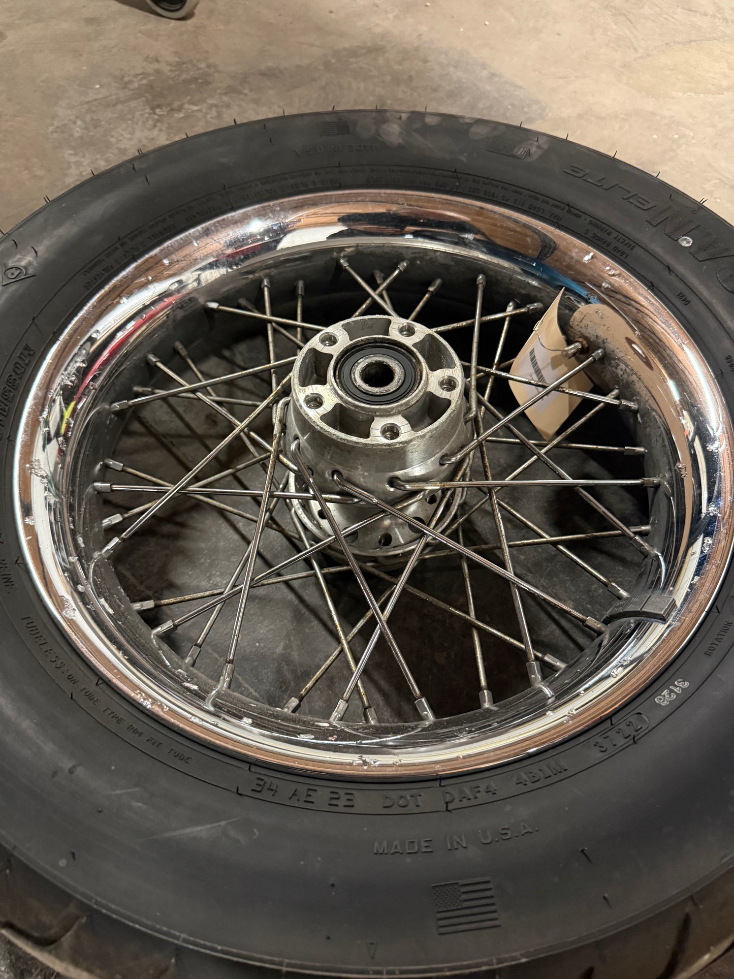 01-16 Harley Davidson Heritage Softail Classic OEM Rear Spoke Wheel 43014-05B