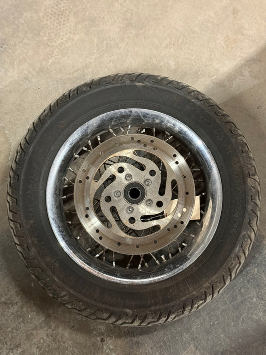 01-16 Harley Davidson Heritage Softail Classic OEM Front Wheel w/ Tire and Rotor