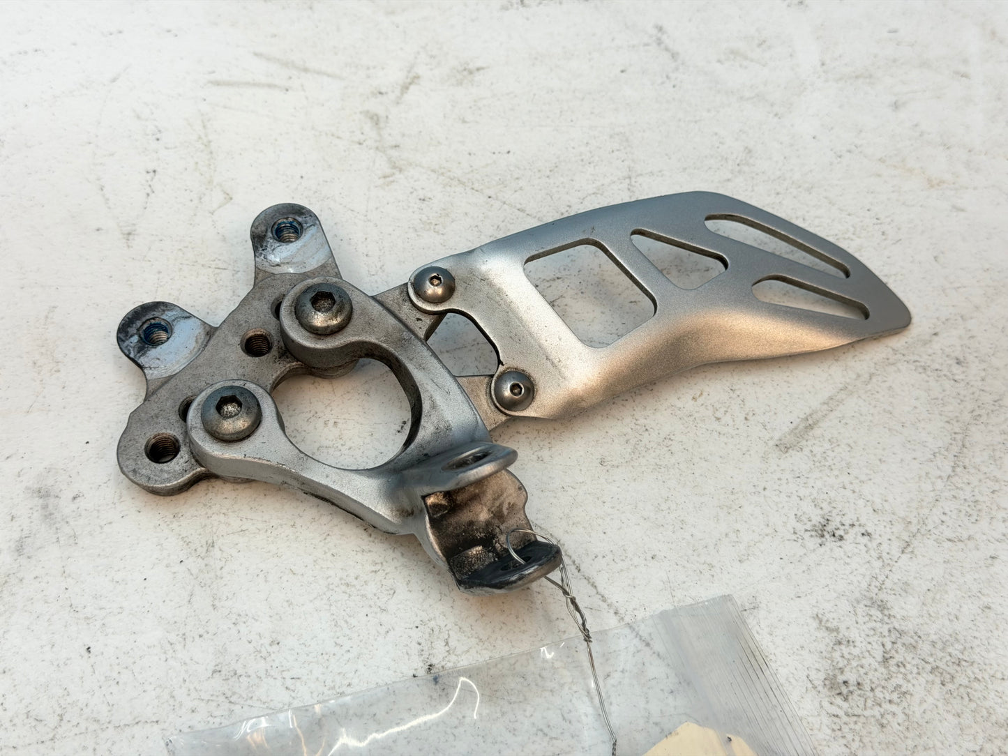 2011-2025 Suzuki GSXR 600 750 OEM Left Foot Peg Mount Bracket Rearset 3PC