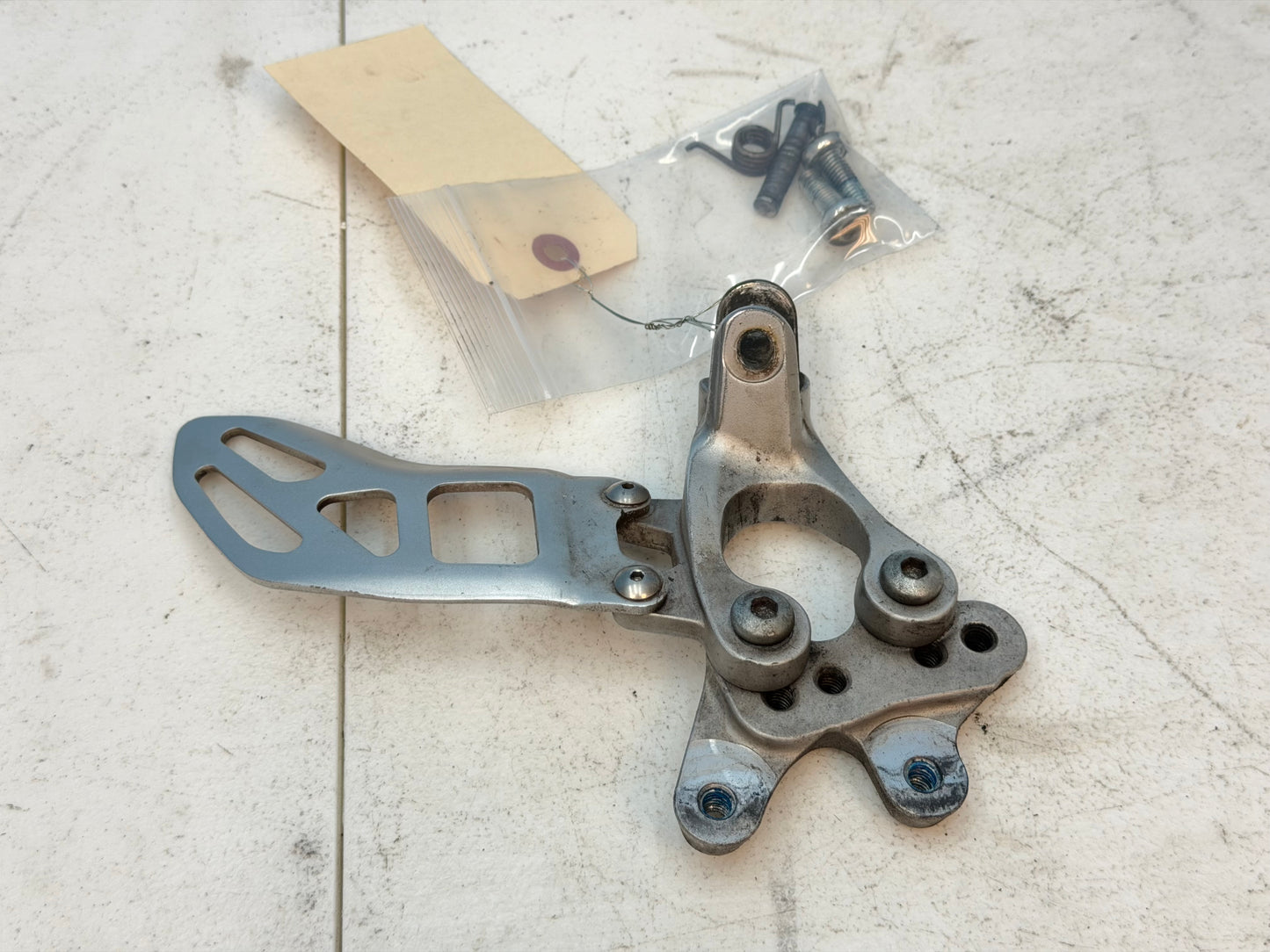 2011-2025 Suzuki GSXR 600 750 OEM Left Foot Peg Mount Bracket Rearset 3PC