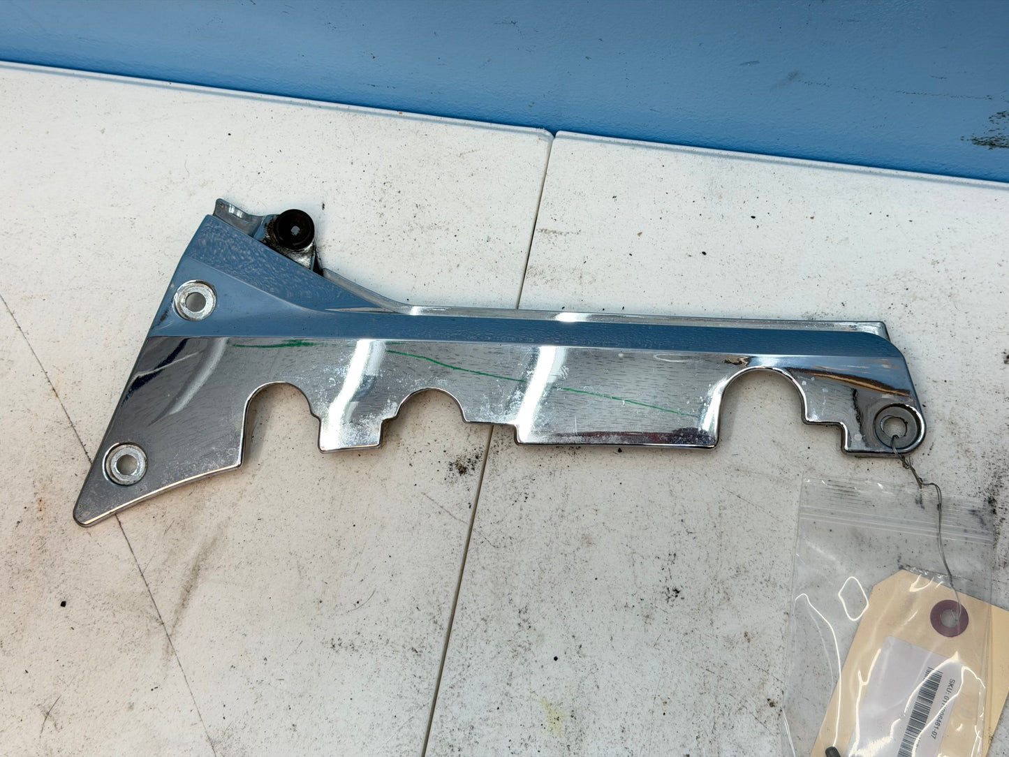 01-10 Honda Goldwing OEM Left Pillion Step Holder / Frame Cover 50741-MCA-000ZA