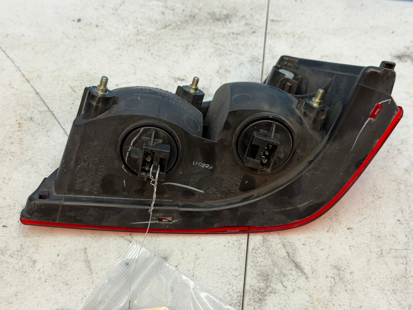 2001-2010 Honda Goldwing OEM Left Trunk Upper Tail Light Housing 33760-MCA-671