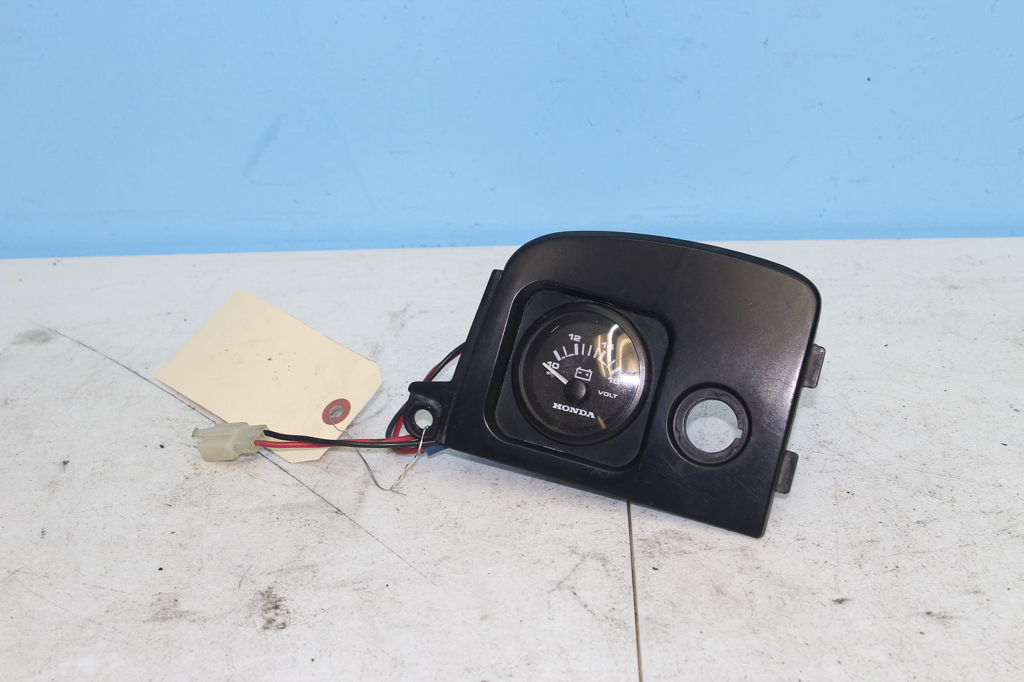 2001-2010 Honda Goldwing OEM Battery Volt Gauge W/ Bezel