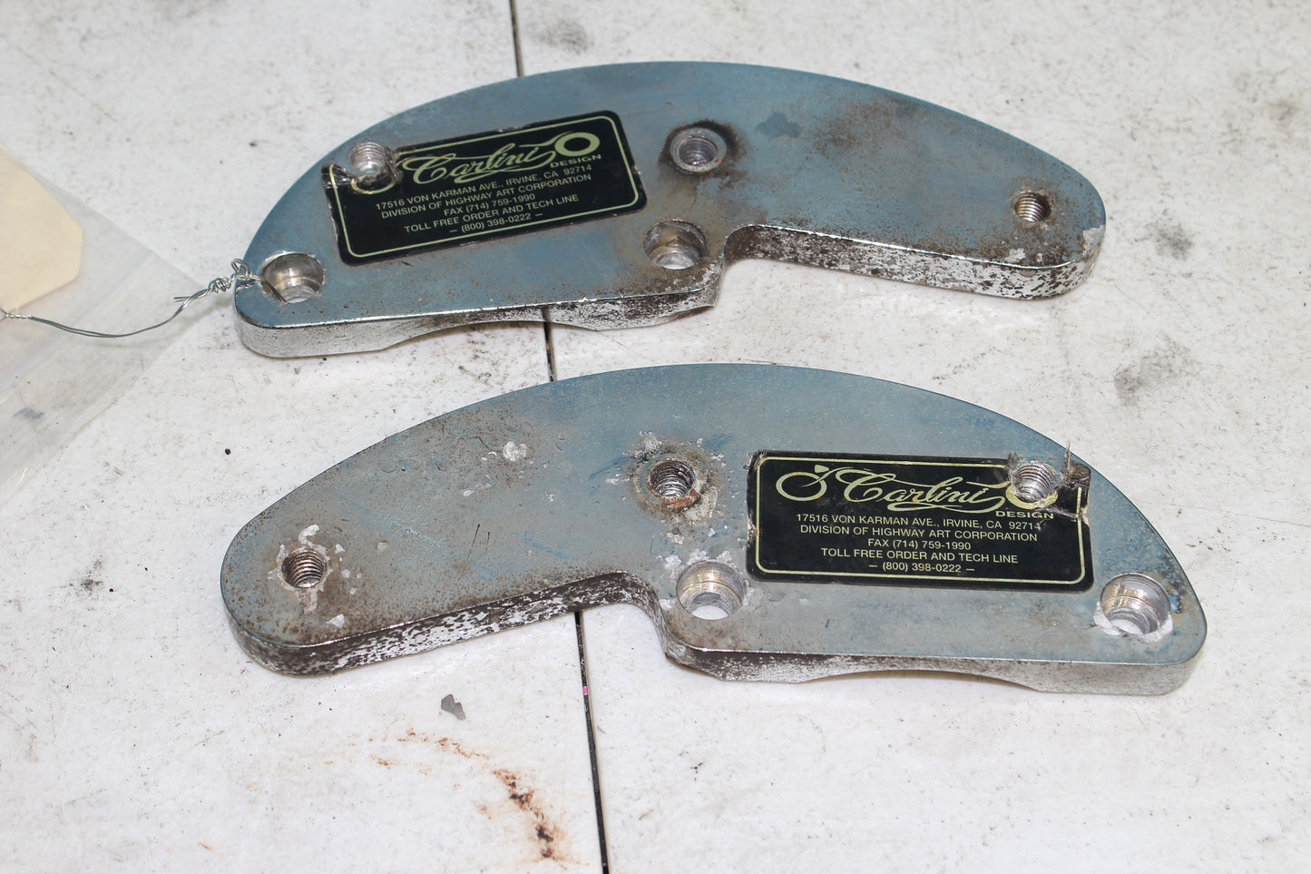 1999-2013 Harley Davidson Road King Carlini Designs Front Fender Brackets