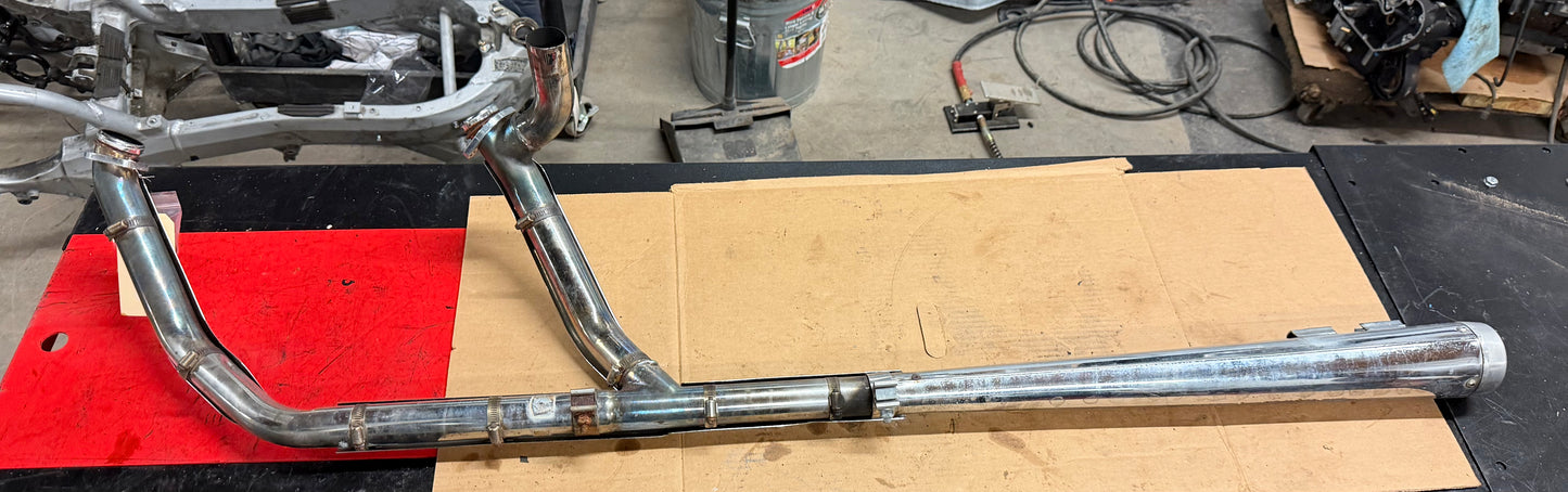 1999-2013 Harley Davidson Road King Bub Exhaust System Chrome