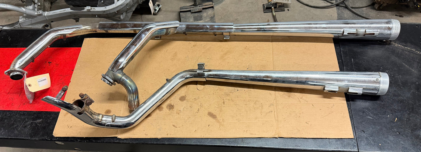 1999-2013 Harley Davidson Road King Bub Exhaust System Chrome