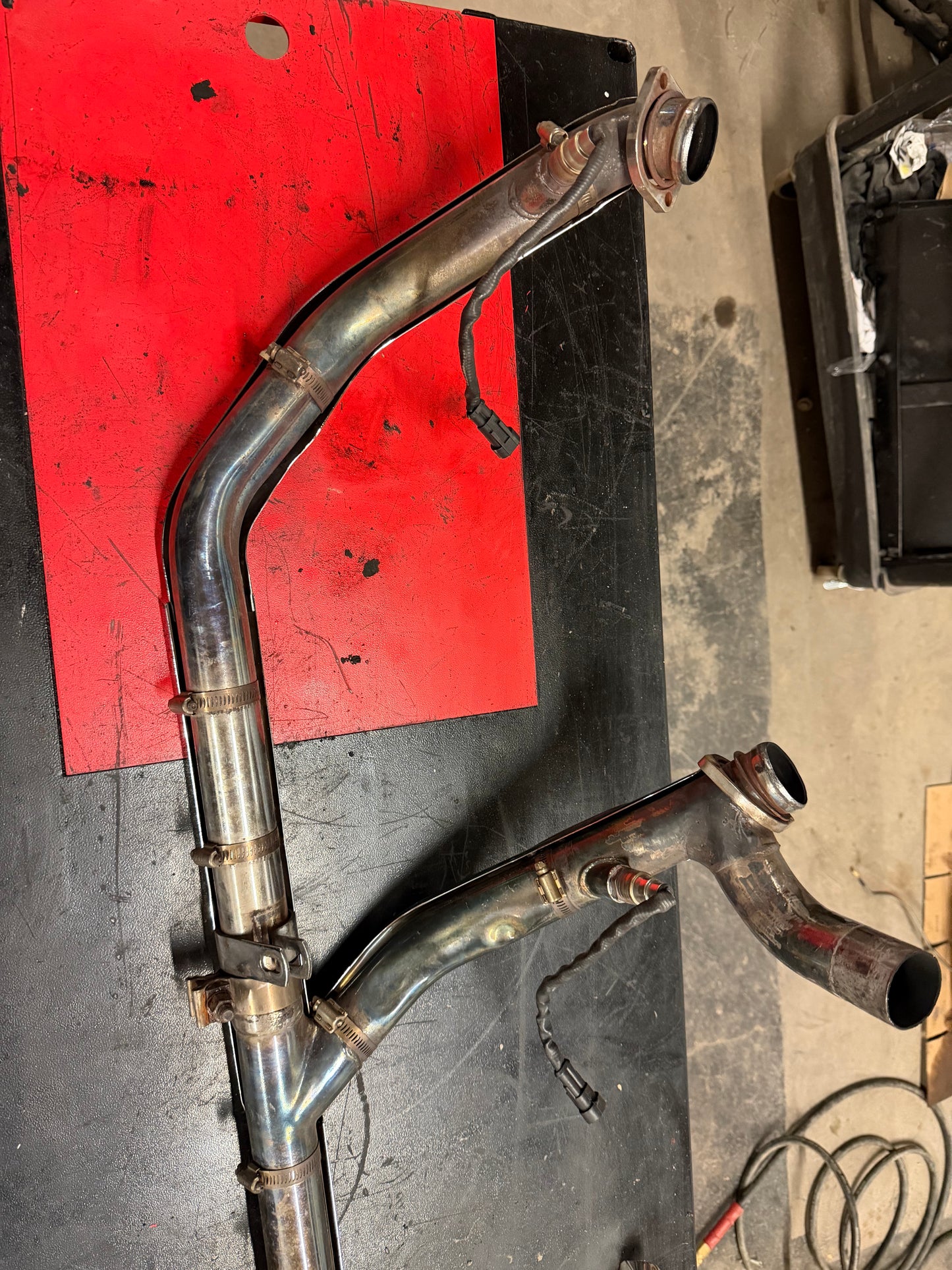 1997-2013 Harley Davidson StreetGlide Exhaust (Flame Chrome Covers)