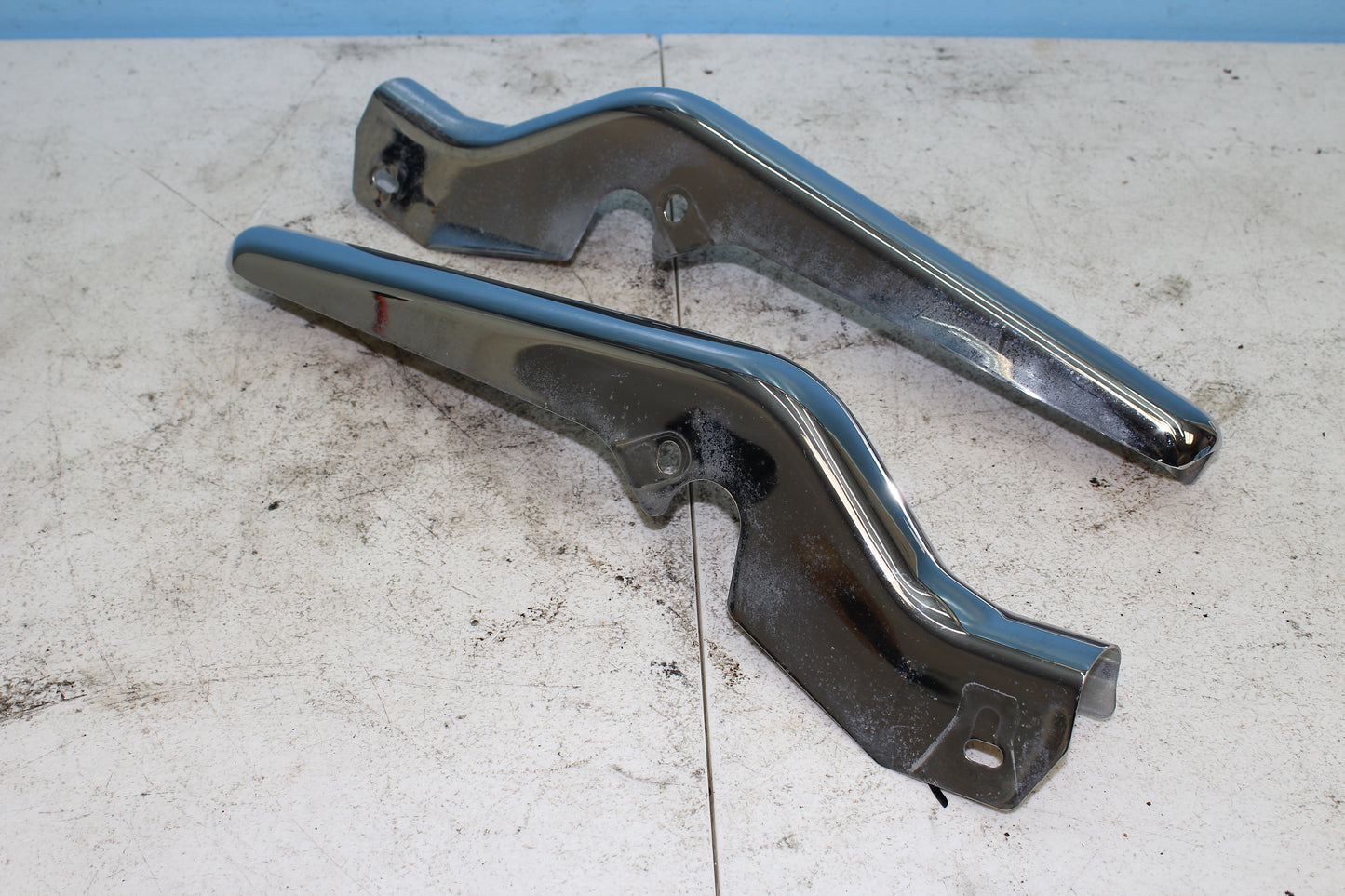 1997-2013 Harley Davidson StreetGlide OEM Rear Fender Strut Covers (Chrome)