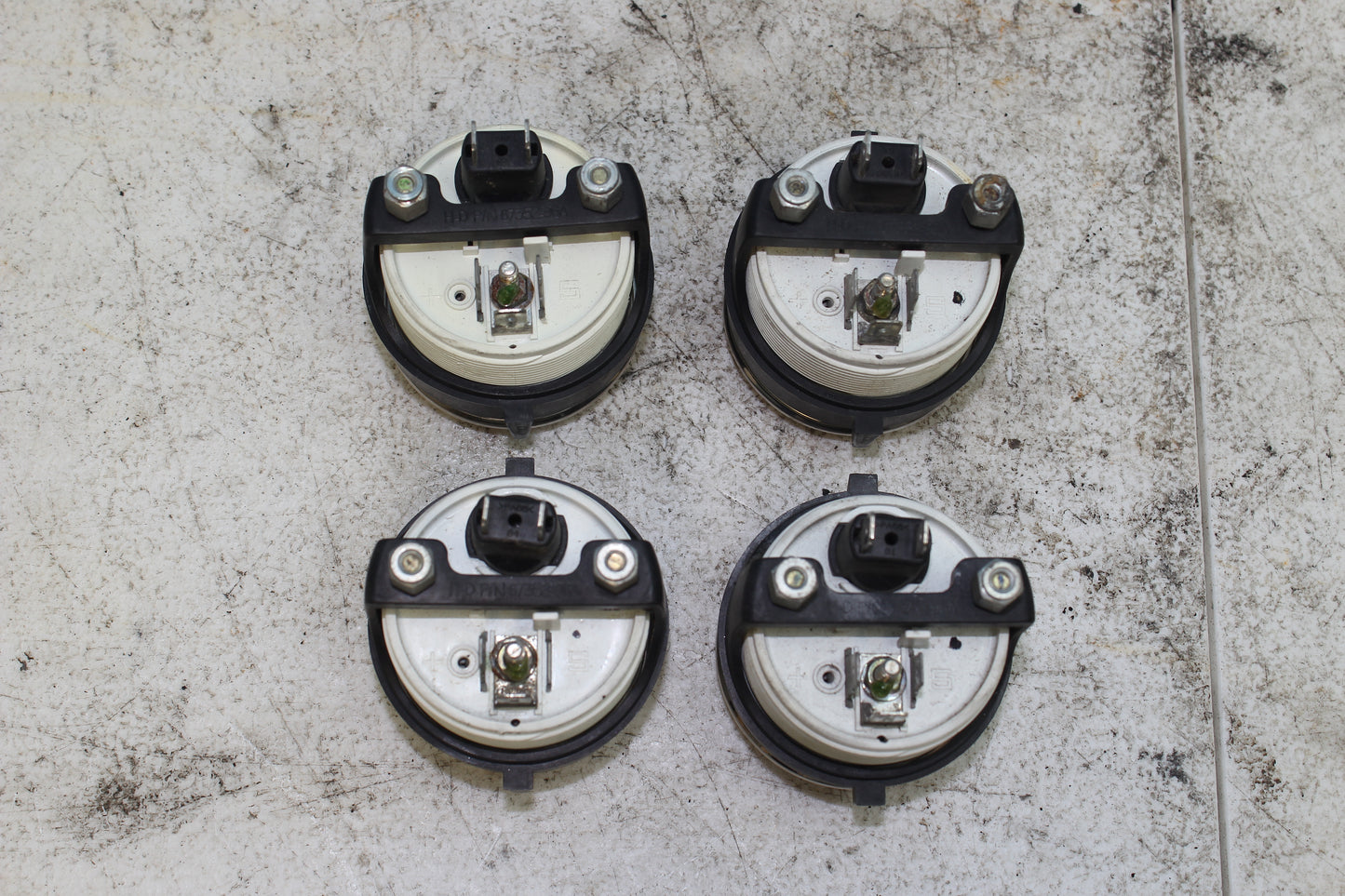 97-13 HD StreetGlide OEM 6pc Gauge Set Speedo / RPM / Volt / Air / Fuel / Oil
