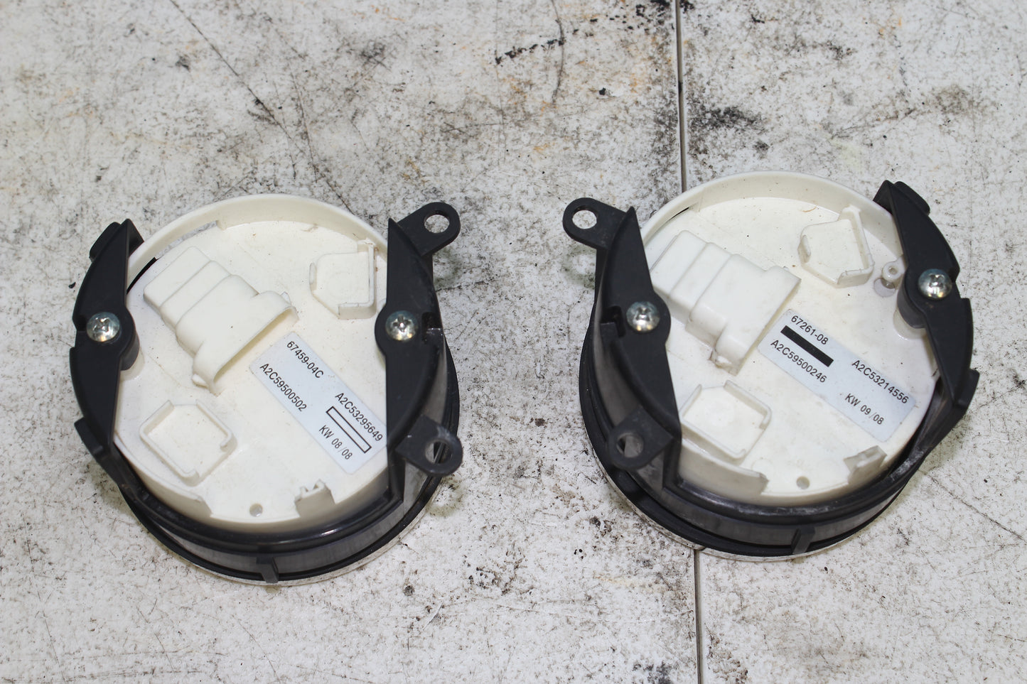 97-13 HD StreetGlide OEM 6pc Gauge Set Speedo / RPM / Volt / Air / Fuel / Oil