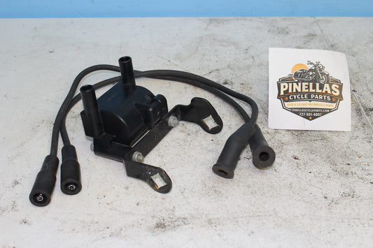1997-2013 Harley Davidson StreetGlide OEM Ignition Coil w/ Plug Wires