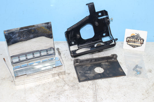 96-03 Harley Davidson Sportster Chrome Battery Box Complete