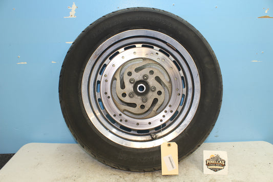 96-03 Harley Davidson Sportster Rear Wheel 16x3 *Dry Rot Tire*