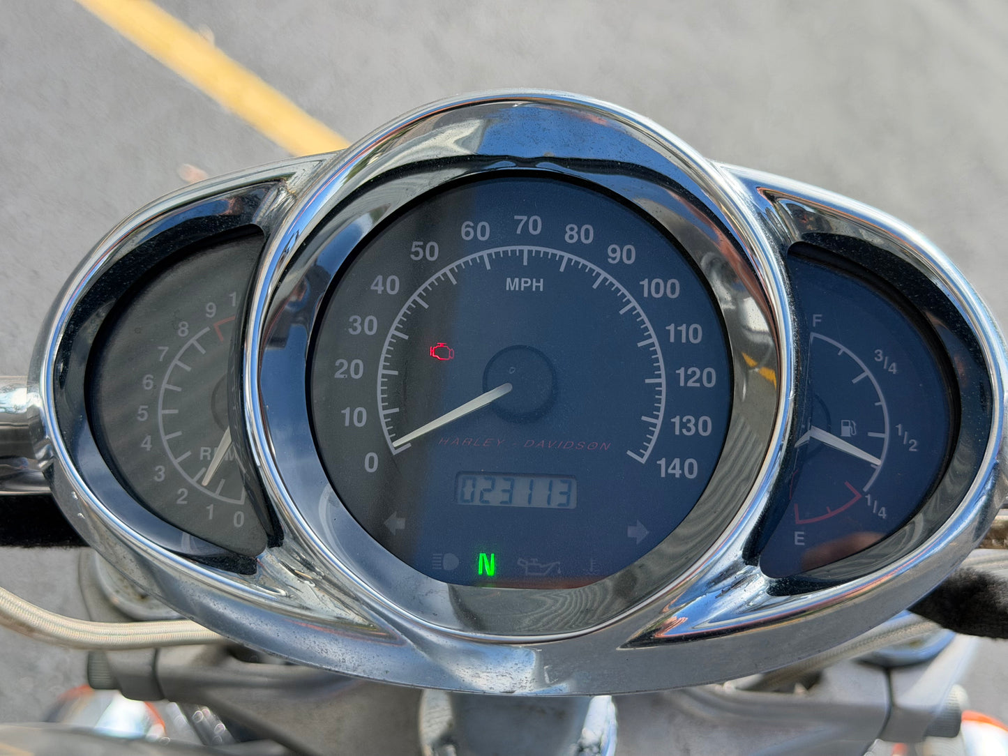 02-06 Harley Davidson VRSCA V Rod 100th Anniv. Speedo Gauge Cluster 23k