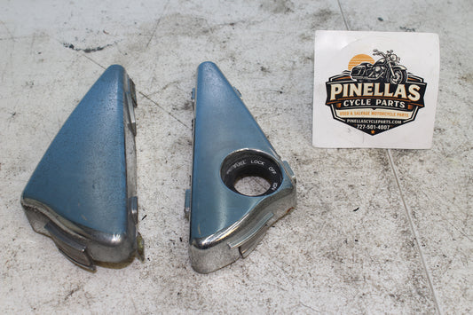 02-06 Harley Davidson V Rod 100th Anniv. Ignition Trim Mid Frame Cover Chrome (PAIR)