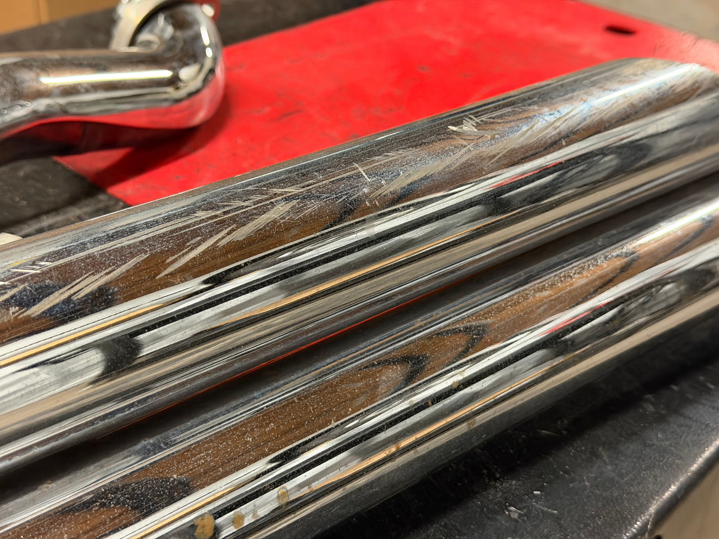 02-06 Harley Davidson VRSCA V Rod 100th Anniv. Exhaust *DMG*