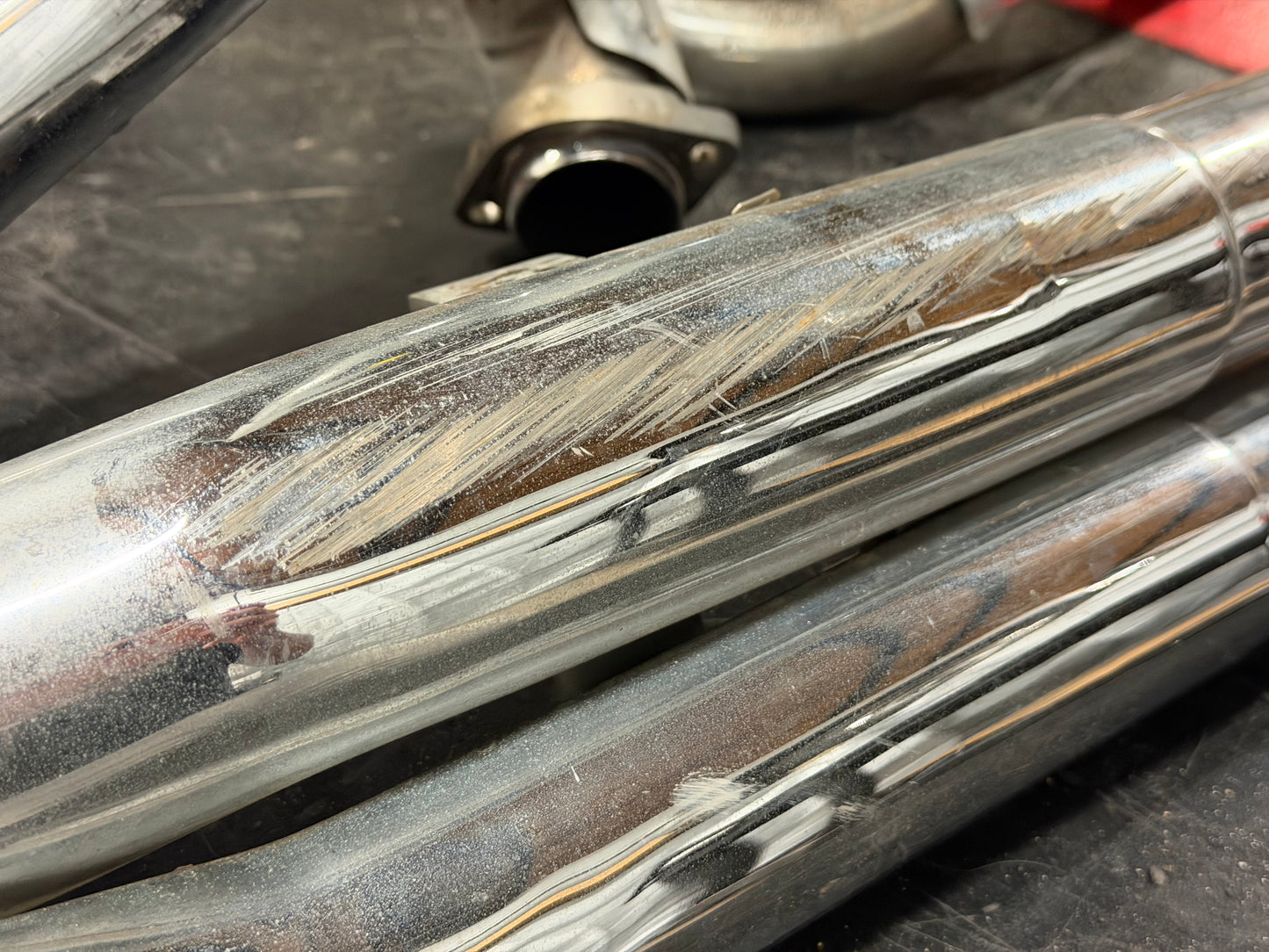 02-06 Harley Davidson VRSCA V Rod 100th Anniv. Exhaust *DMG*