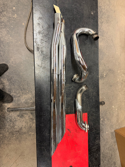 02-06 Harley Davidson VRSCA V Rod 100th Anniv. Exhaust *DMG*
