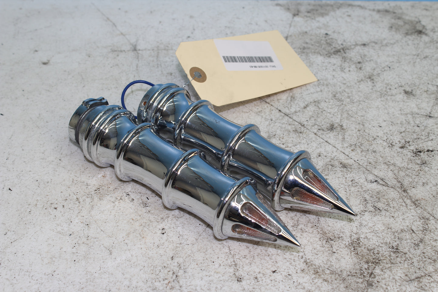 1999-2003 Yamaha Road Star Aftermarket Chrome Grips w/ Turn Signals (PAIR)