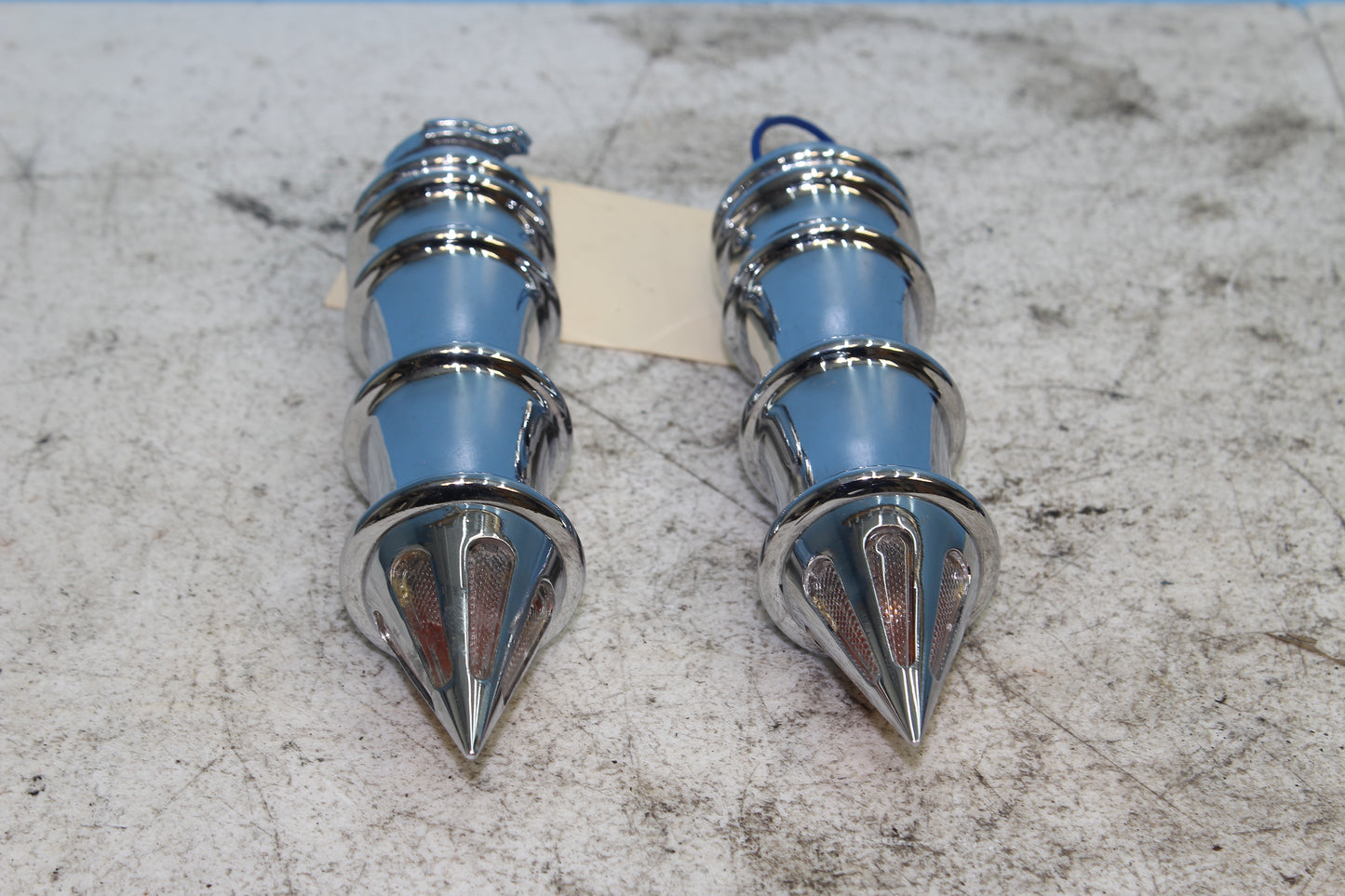 1999-2003 Yamaha Road Star Aftermarket Chrome Grips w/ Turn Signals (PAIR)
