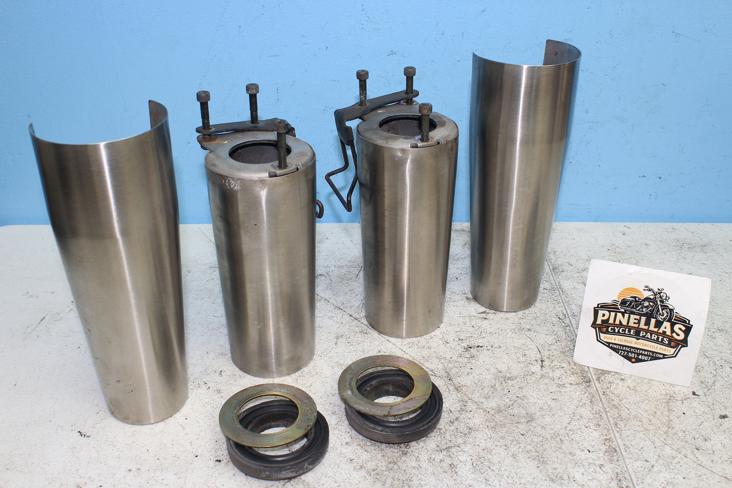 1999-2003 Yamaha Road Star OEM Fork Tube Covers (4pc set)