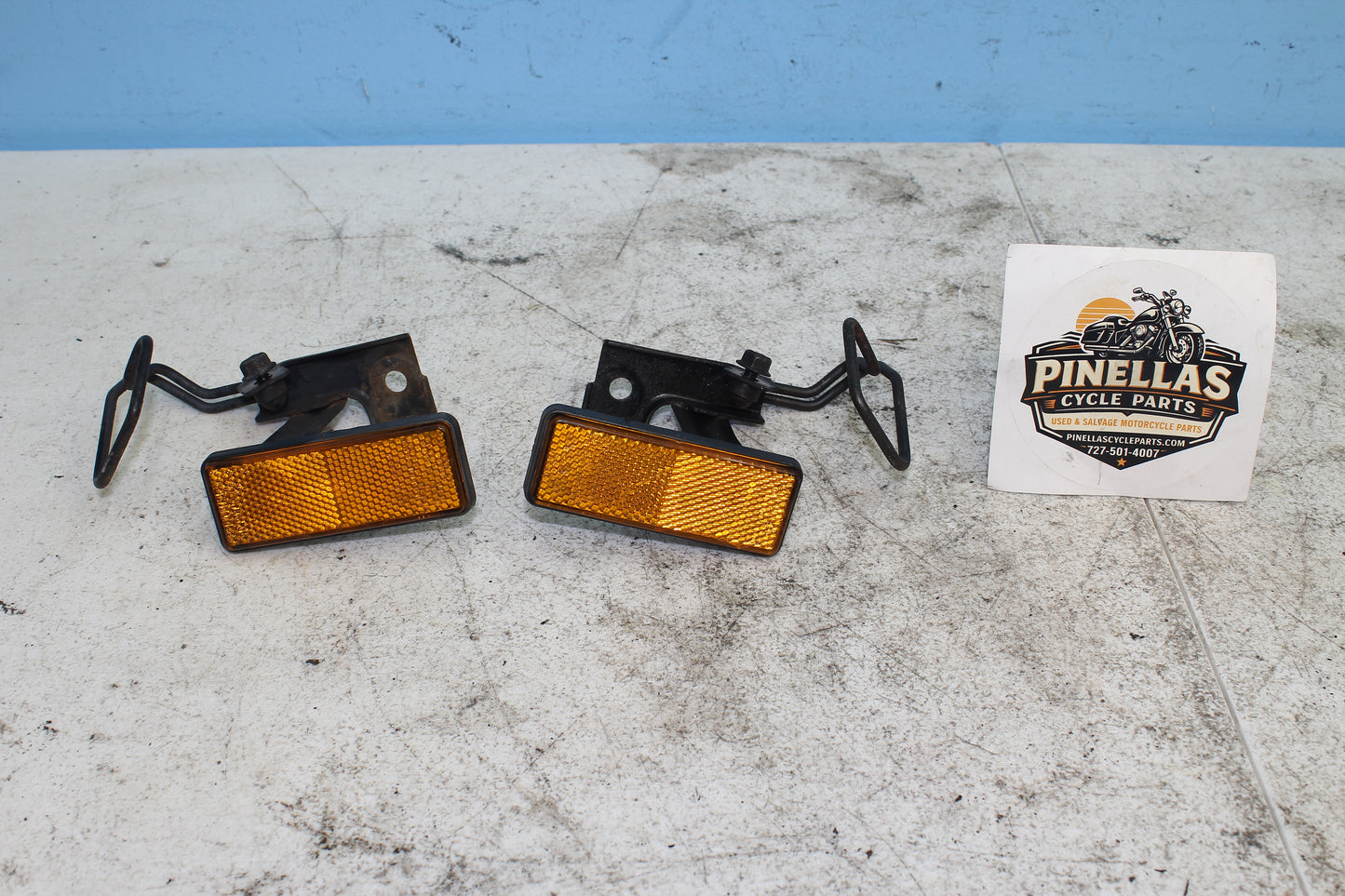 1999-2003 Yamaha Road Star OEM Front Fork Tube Reflectors