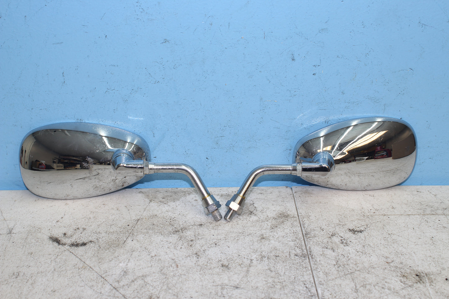 1999-2009 Yamaha XVS11AWV V Star Classic OEM Mirrors (PAIR)