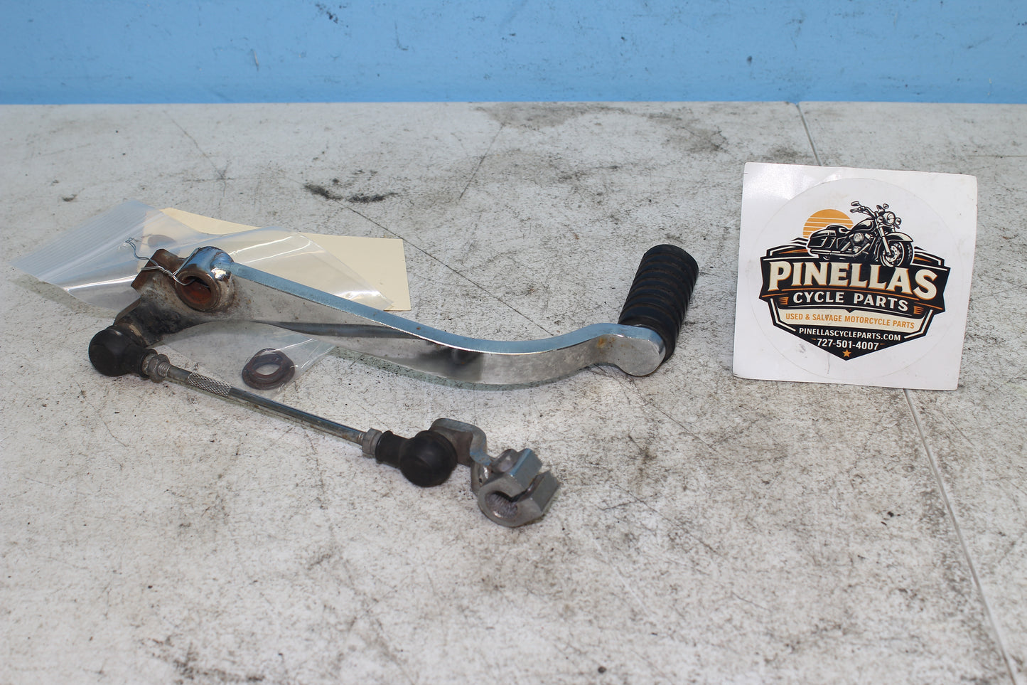 1999-2009 Yamaha XVS11AWV V Star Classic OEM Shift Lever w/ Linkage