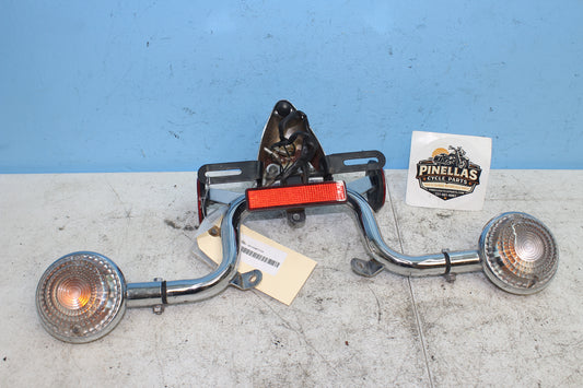 1999-2009 Yamaha V Star Classic OEM Rear Turn Signal / License Plate Assembly
