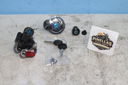 1999-2009 Yamaha XVS11AWV V Star Classic OEM Ignition & Gas Cap w/ Key