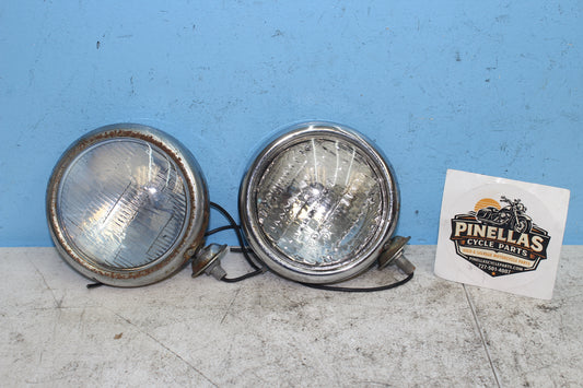 00-07 Honda Shadow VT1100 C2 Sabre Front Passing Lights / Fog Lamps (PAIR)