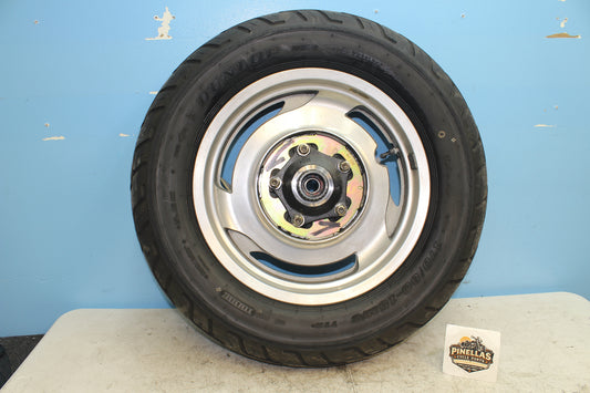 00-07 Honda Shadow VT1100 C2 Sabre OEM Rear Wheel Assembly w/ Rotor *STRAIGHT*