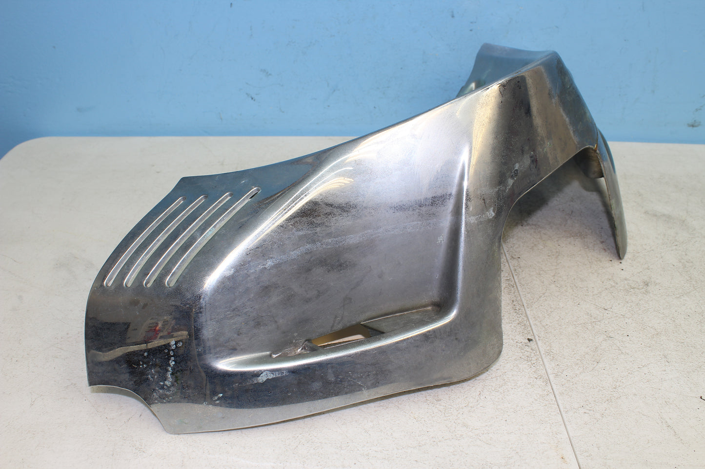 88-00 Honda Goldwing GL1500 OEM Front Lower Cowl Fairing Chrome 64300-MN5-000ZL *DMG*