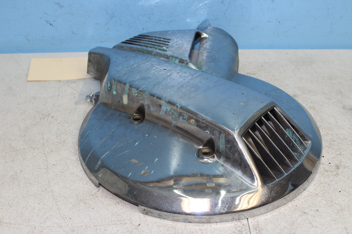 88-00 Honda Goldwing GL1500 OEM Right Front Wheel Rotor Cover 44111-MN5-000ZA *DMG*