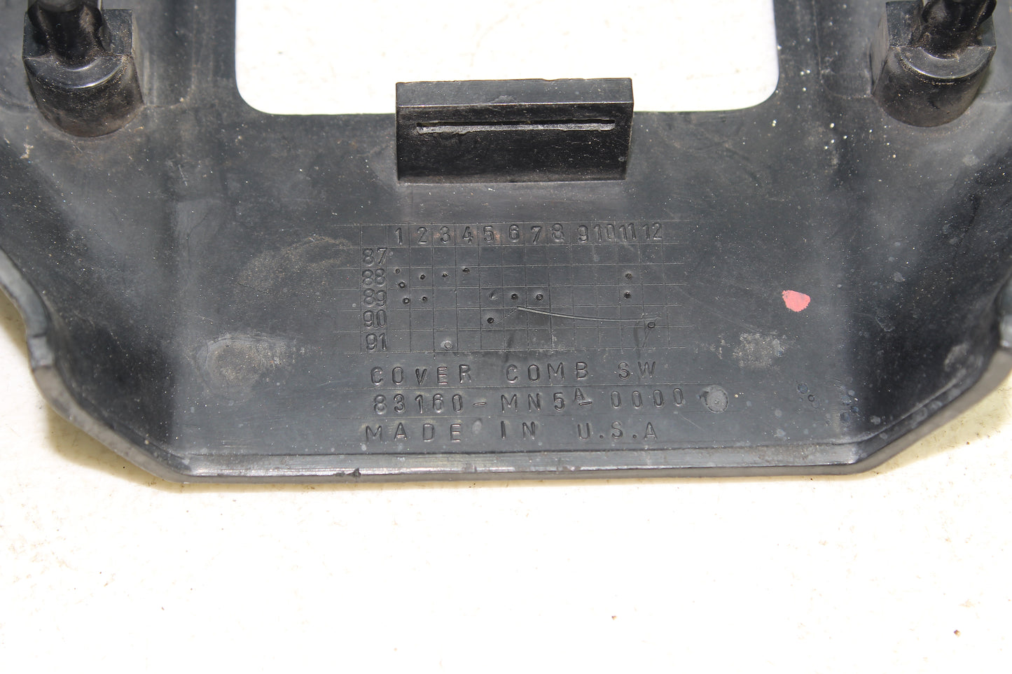 88-00 Honda Goldwing GL1500 OEM Ignition Combination Switch Cover 83160-MN5-0000
