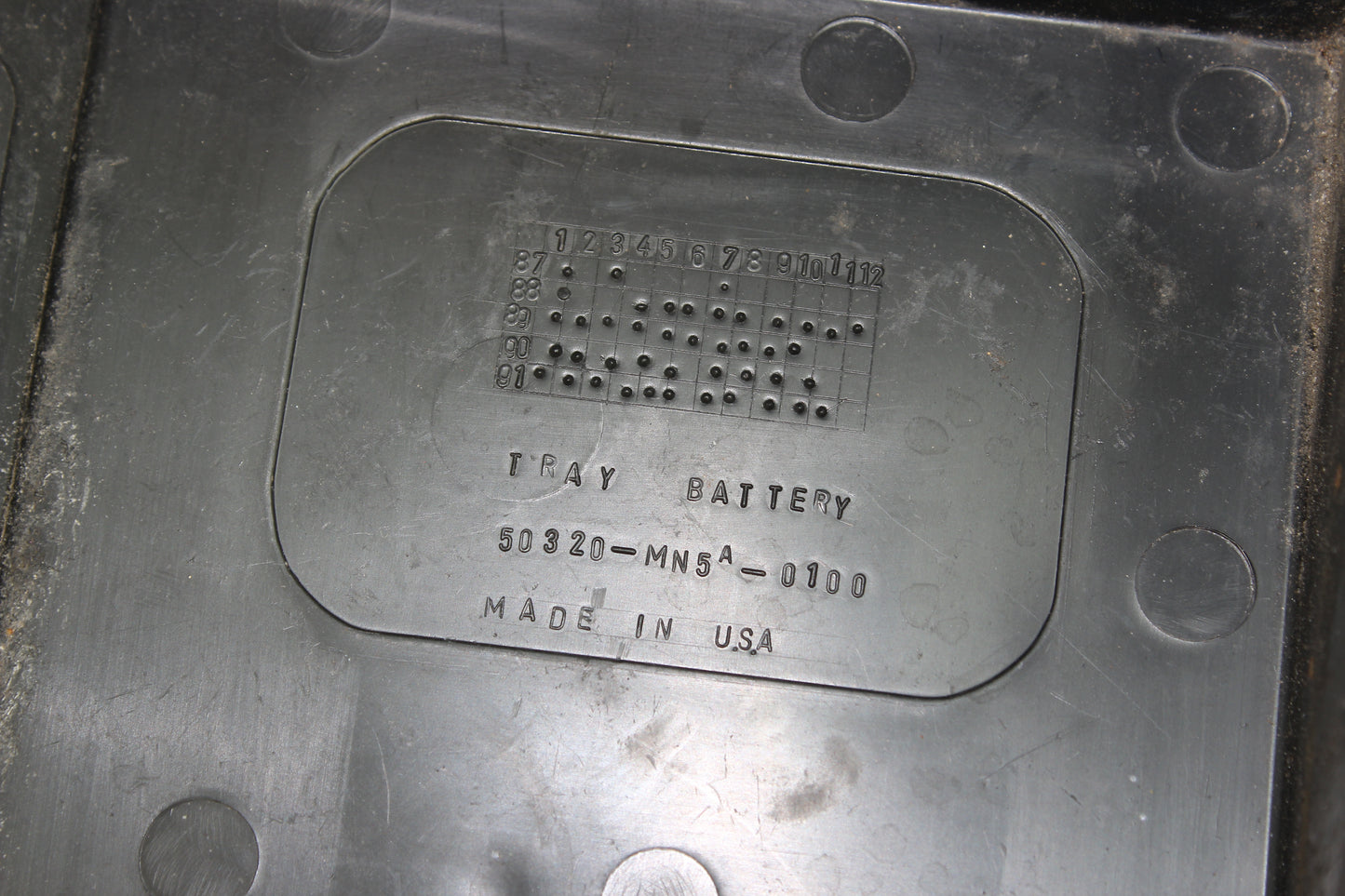 88-00 Honda Goldwing GL1500 OEM Battery Tray Box 50320-MN5-000 / 50325-MN5-000