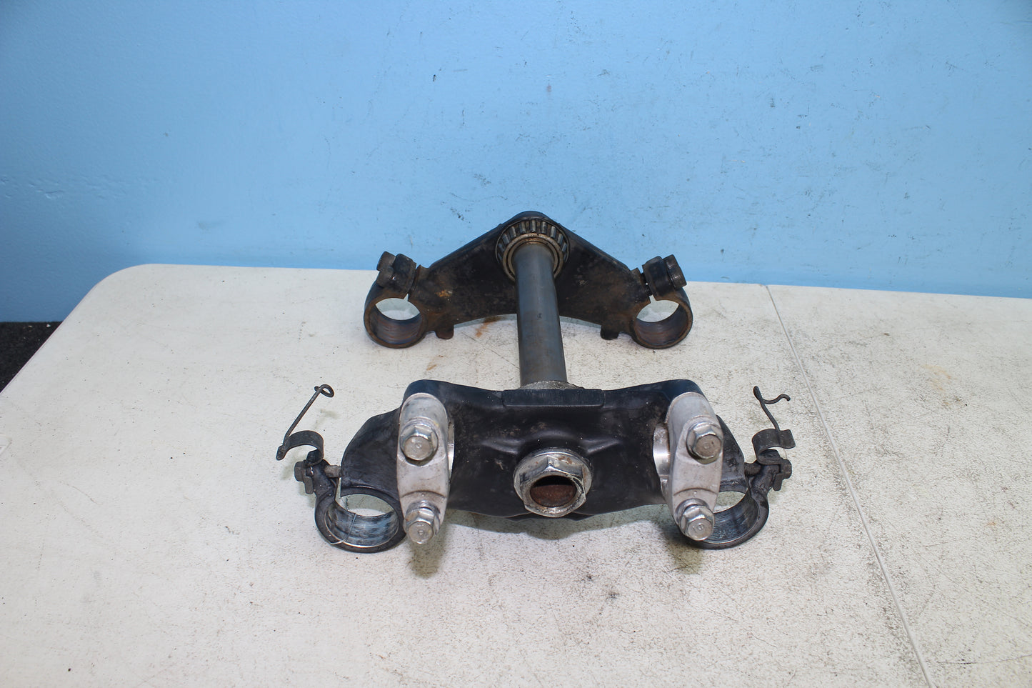 88-00 Honda Goldwing GL1500 OEM Triple Tree Steering Stem Assembly