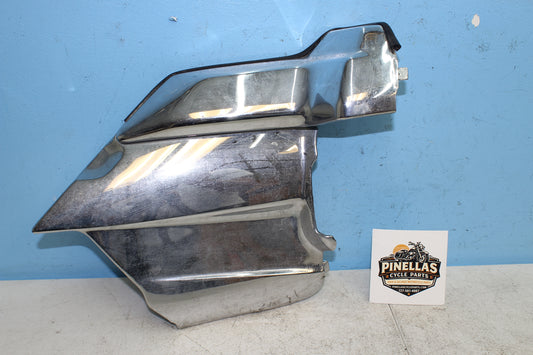 88-00 Honda Goldwing GL1500 OEM Right Upper & Lower Engine Cover Assembly Chrome
