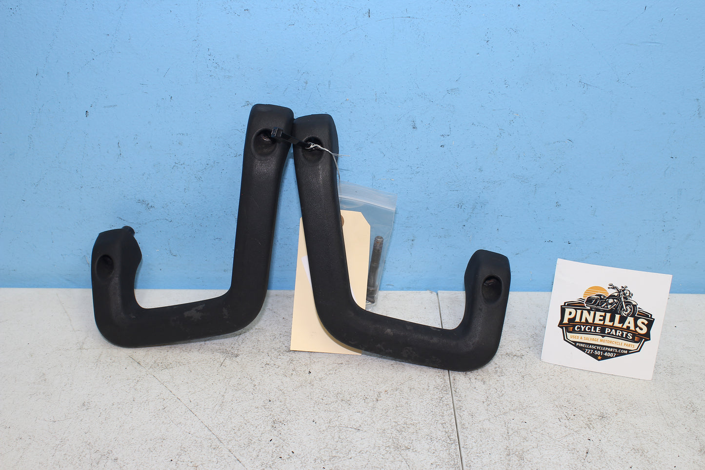 88-00 Honda Goldwing GL1500 OEM Rear Seat Grab Handles 84110-MN5-000/ 84120-MN5-000