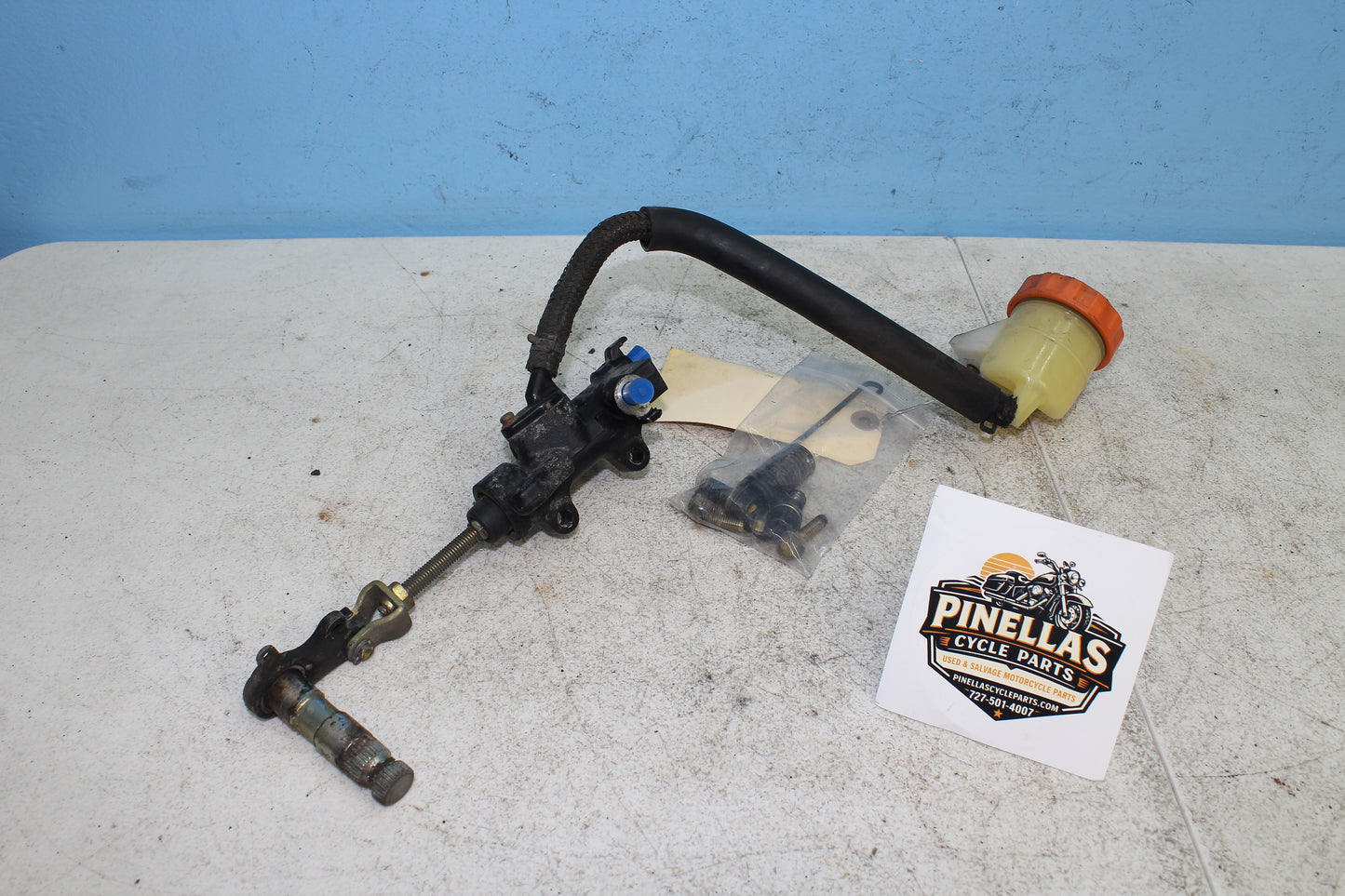 88-00 Honda Goldwing GL1500 OEM Rear Brake Master Cylinder w Reservoir 43500-MW5-871