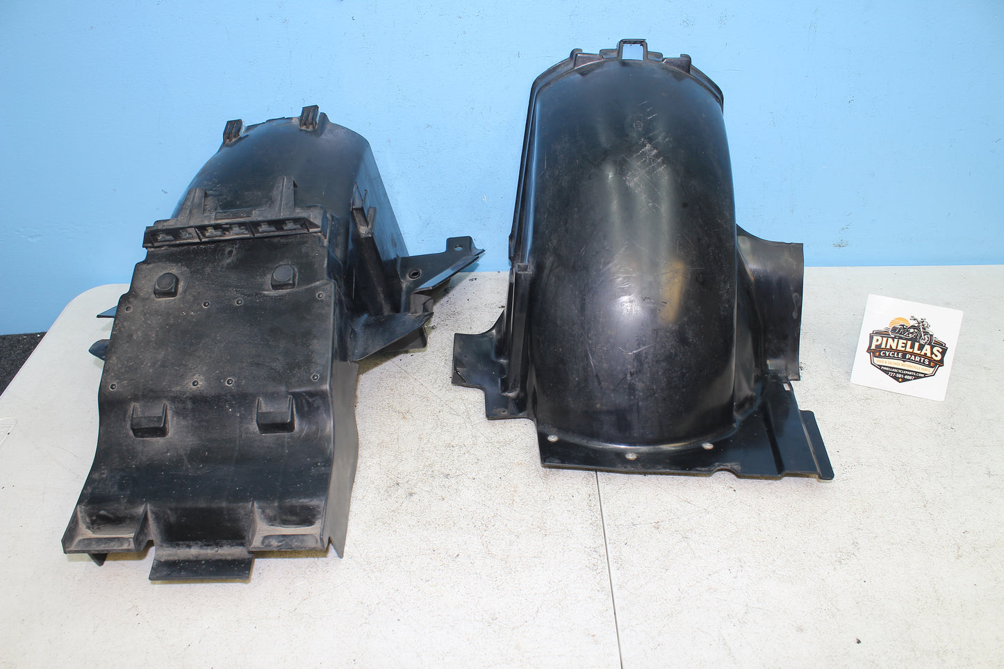 88-00 Honda Goldwing GL1500 OEM Rear Inner Fender Liner (2 pc) *DMG*