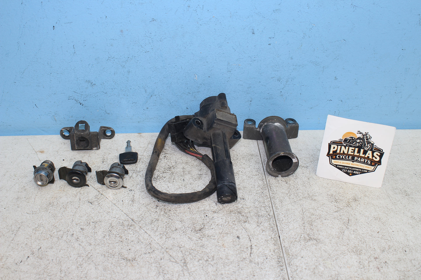 88-00 Honda Goldwing GL1500 OEM Ignition Cylinder Switch Lock Key Set