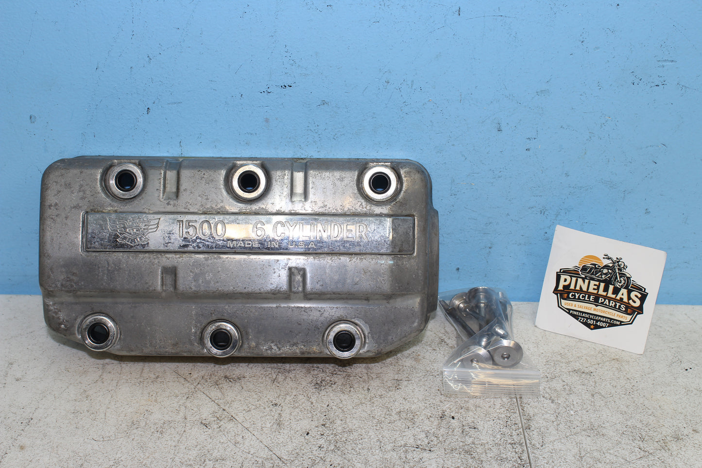 88-00 Honda Goldwing GL1500 OEM Left Engine Motor Valve Cover 12320-MT8-770