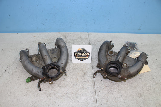 88-00 Honda Goldwing GL1500 OEM Intake Manifold Set 17120-MY4-000 / 17110-MY4-000