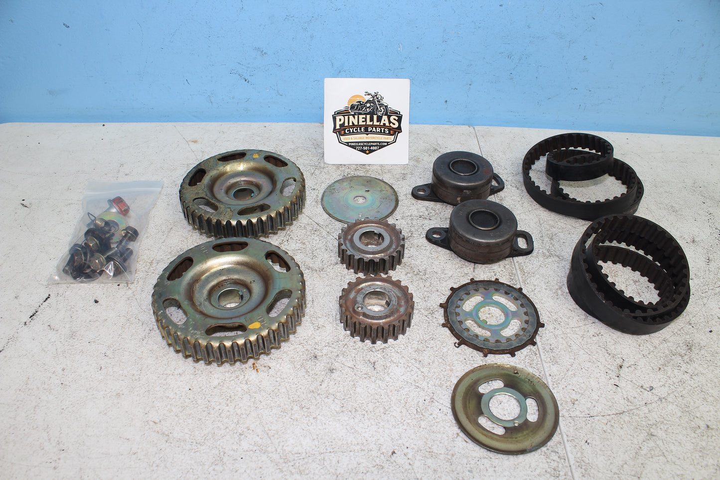 88-00 Honda Goldwing GL1500 OEM Timing Gear Belt Sprocket Set