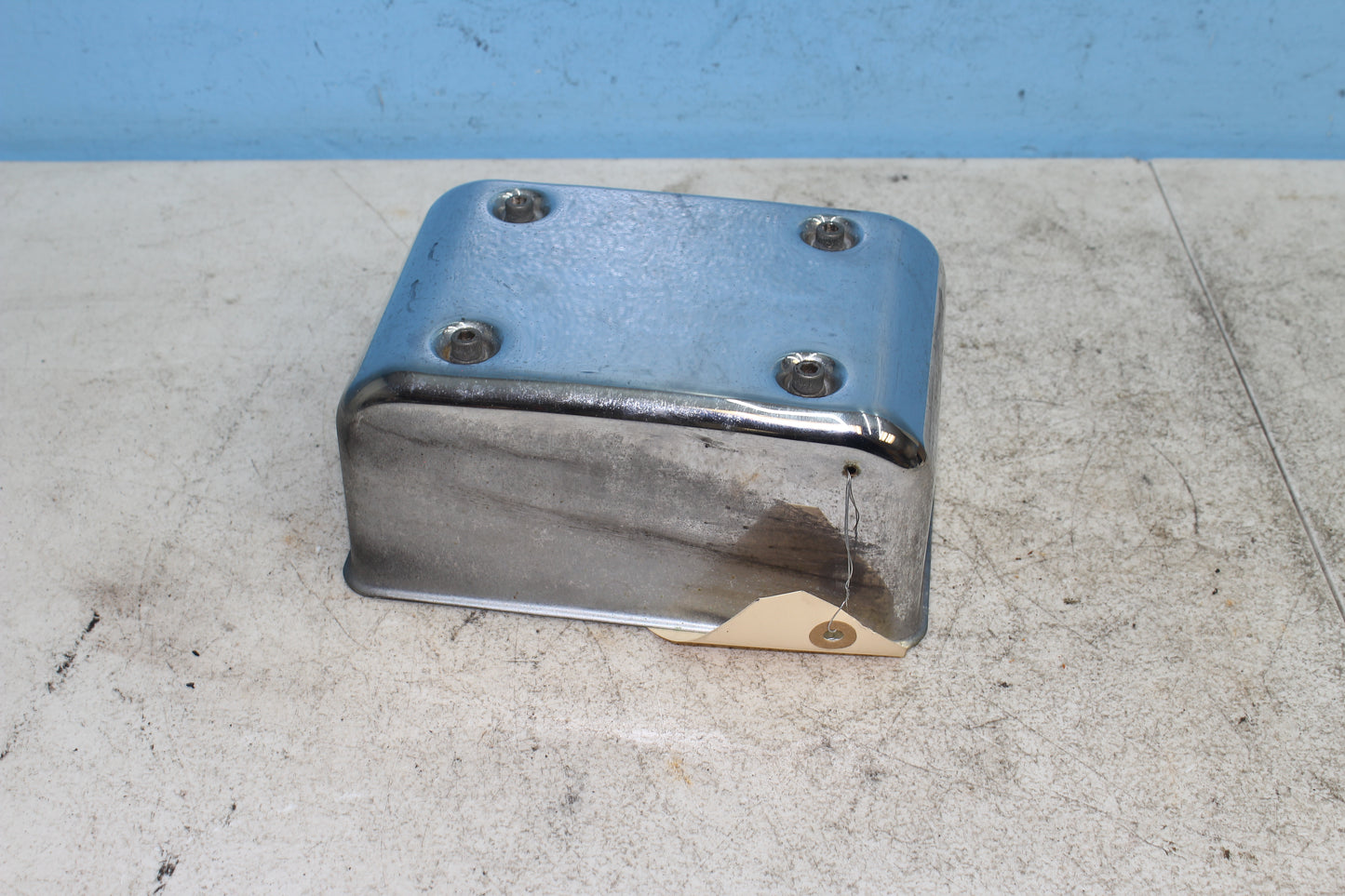 00-03 Harley Davidson Dyna Low Rider Ignition Module Fuse Panel Cover Chrome