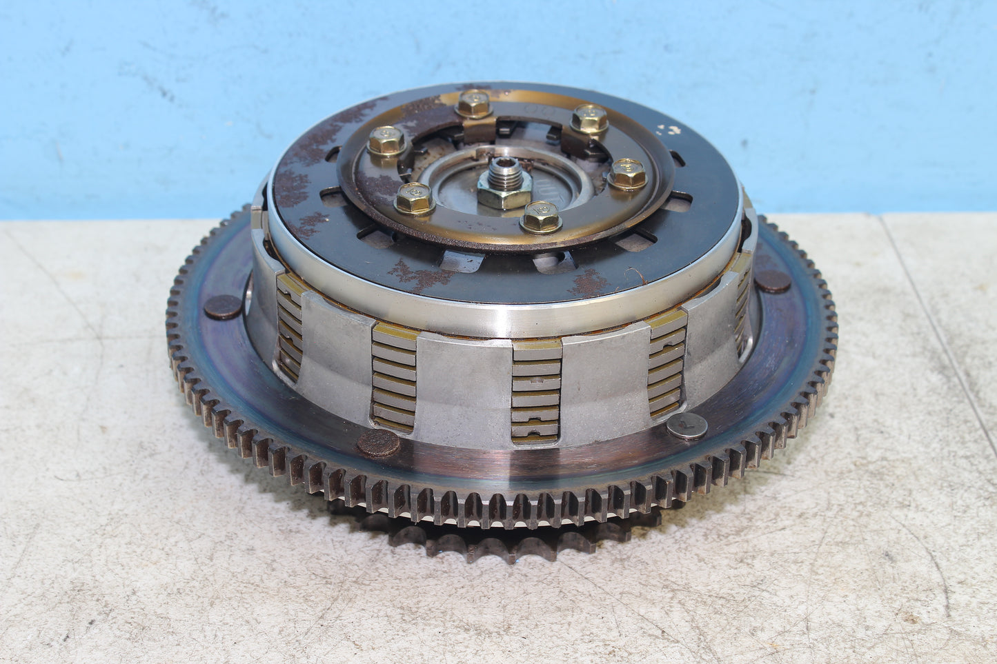 00-03 Harley Davidson Dyna Low Rider FXDL OEM Clutch Basket Assembly 37802-98B