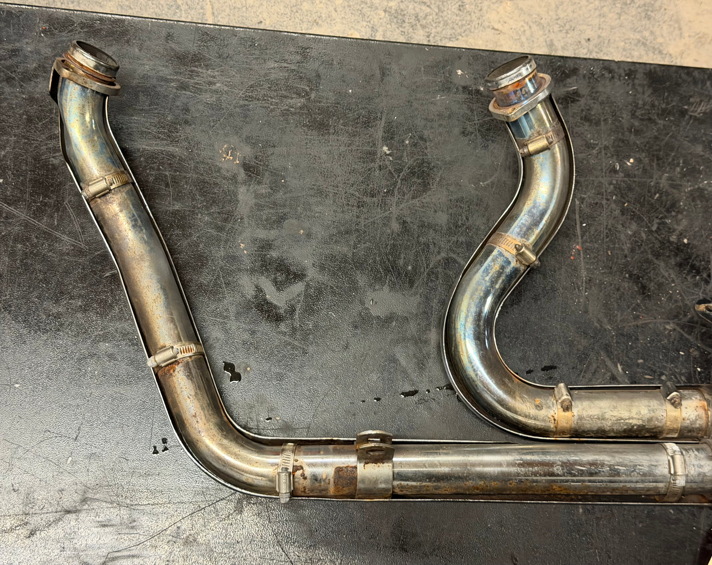 00-03 Harley Davidson Dyna Low Rider Vance & Hines Full Exhaust System Chrome